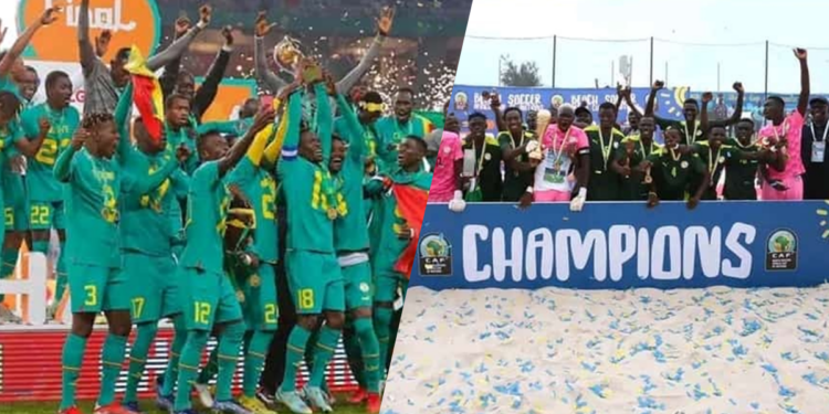 Vainqueurs CHAN et CAN de Beach : prime spéciale et un terrain pour chaque lion sénégalais accordés par Macky Sall