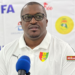 KABA DIAWARA, selectionneur de la Guinée lors de la conférence de presse d'avant