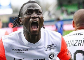 Montpellier (Ligue 1) : Issiaga Sylla célèbre son 1er but