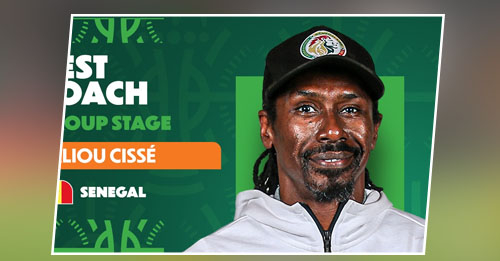 CAN 2023 : Aliou Cissé élu meilleur entraîneur de la phase de poules.
