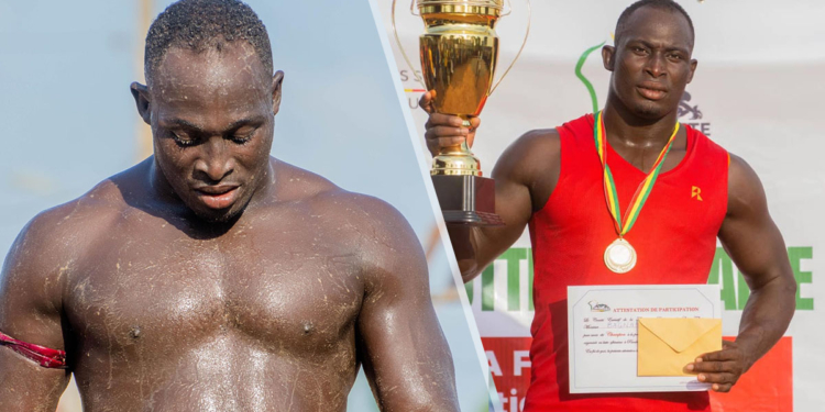 Bénin-Coupe de la Fédération : le lutteur Bagnan Ismaïla enlève le géant trophée