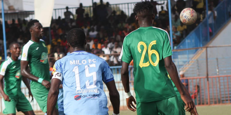 Ligue 1 / J1 (Guinée) : le champion sortant, Milo FC, se fait respecter face à l’AS Kaloum