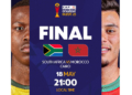 CAN U20 : le Maroc et l&rsquo;Afrique du Sud joueront la finale de la compétition