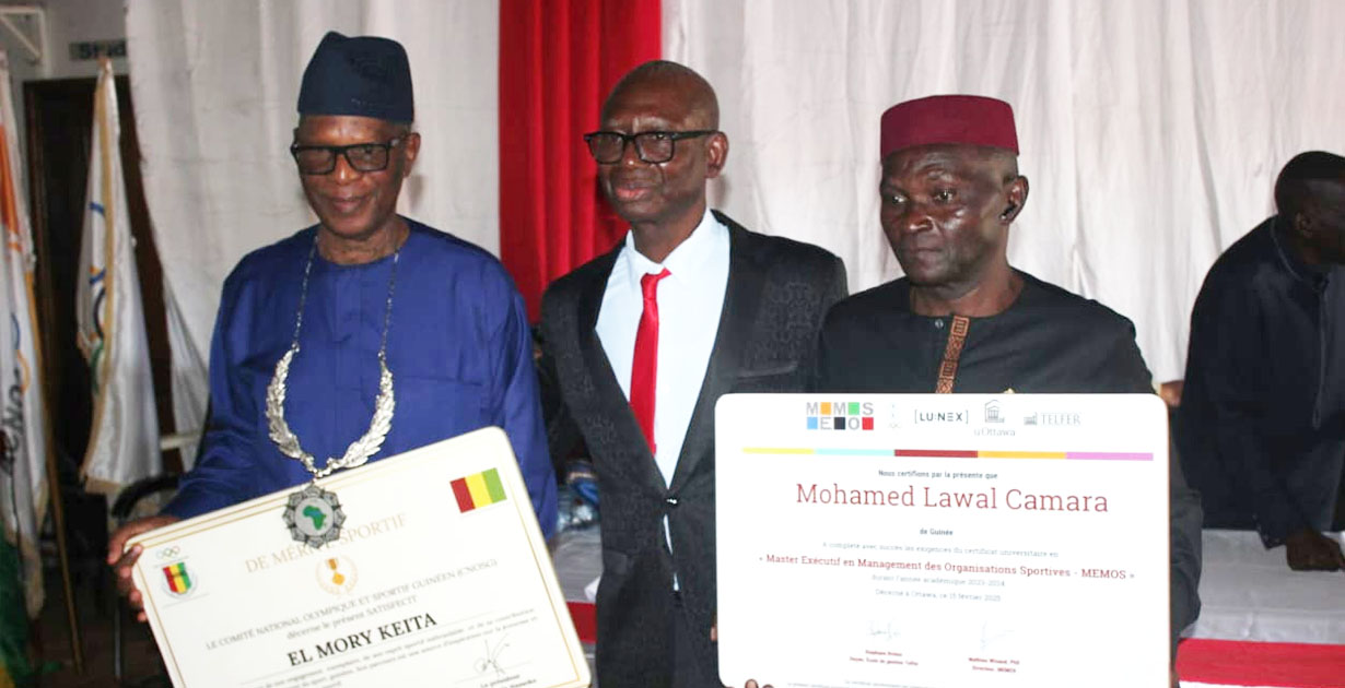 Comité National Olympique de Guinée : deux légendes du sport célébrées