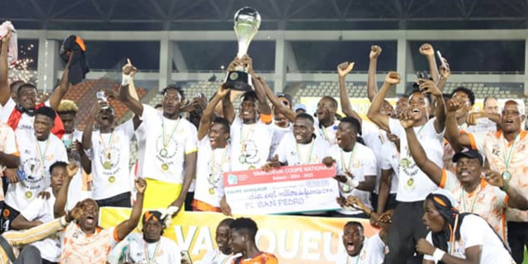 Coupe Nationale de Côte d’Ivoire 2025 : le FC San Pedro triomphe face au Racing Club d’Abidjan