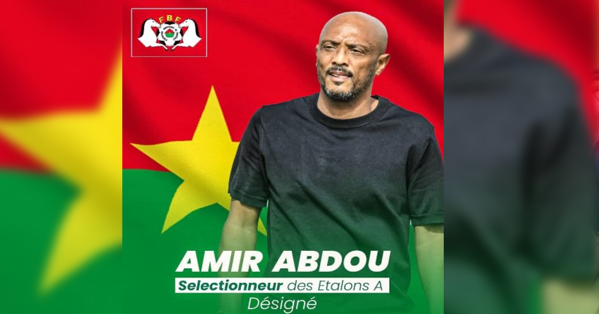 Amir Abdou nommé sélectionneur des Étalons du Burkina Faso