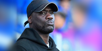 Emerse Faé lors d’un match de la sélection ivoirienne avant l’annonce officielle de la fin de son mandat à la tête des Éléphants.