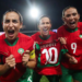Les joueuses du Maroc célèbrent leur victoire 4-0 face au Kenya lors de leur premier match de la CAN féminine 2026 à Rabat.