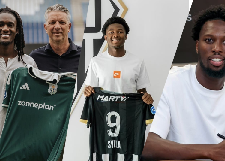 Montage illustrant les principaux transferts de joueurs guinéens et d'origine guinéenne durant le mercato estival 2026.