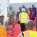 KPC visite le chantier de réhabilitation du stade du 28 Septembre avant la demande de réhomologation auprès de la CAF.