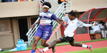 Les joueuses de l’AS Bolonta célèbrent leur victoire face à Berewuleng en WAFU A.