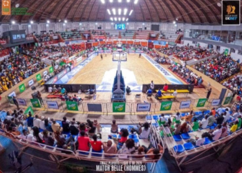 Les Éléphants de Côte d’Ivoire lors d’un match de basketball