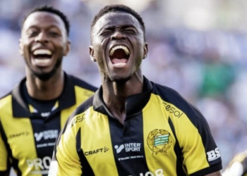 Ibrahima Breze Fofana sous les couleurs d’Hammarby IF en Suède.