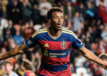 Morgan Guilavogui sous les couleurs du Real Salt Lake en League Cup.