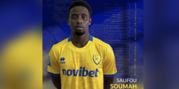 Salifou Soumah sous les couleurs du Panetolikós FC