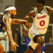 Le Syli Basket de Guinée lors de son match contre le Soudan du Sud en Tunisie.