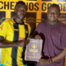 Aboubacar Demba Sylla lors de son officialisation avec l’Ashanti Golden Boys de Siguiri après son transfert en provenance de l’AS Kaloum.