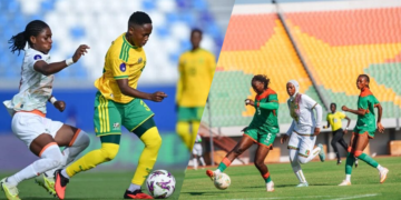 Les joueuses du Burkina Faso célèbrent leur première victoire en phase finale de la CAN Féminine 2026 tandis que la Côte d’Ivoire et l’Afrique du Sud se neutralisent 2-2.