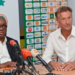 Hervé Renard lors de sa présentation officielle comme sélectionneur de la Côte d’Ivoire au siège de la Fédération Ivoirienne de Football.