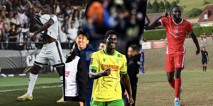 Ousmane Camara, Sory Traoré et Bahereba Guirassy, les Guinéens buteurs ce vendredi.