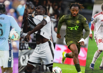 Ousmane Camara et Ousmane Conté, principaux buteurs guinéens à l’étranger ce samedi.