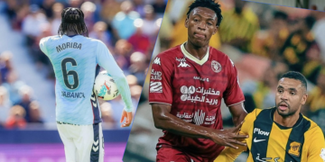 Mansour Camara et Moriba Kourouma parmi les Guinéens en action à l’étranger ce jeudi.