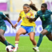 Les joueuses du Nigeria après leur élimination face à la Colombie au Mondial U20 féminin.