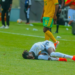 Le Syli national de Guinée lors de son match contre l’Afrique du Sud à Johannesburg.