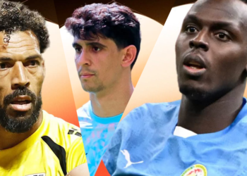 Vozinha, Yassine Bounou et Édouard Mendy, trois gardiens africains nommés au Trophée Yachine 2026.