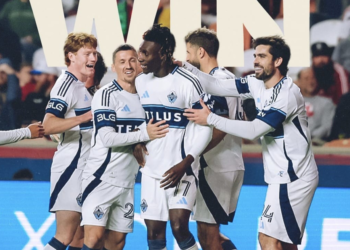 Yadaly Diaby sous le maillot des Vancouver Whitecaps face au Real Salt Lake.