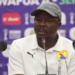 Abdoulaye Coumbassa lors de la conférence de presse du Syli National U-17 avant la demi-finale face au Sénégal.