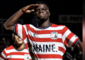 Aboubacar Camara célèbre son but avec le Portland Hearts of Pine.