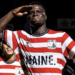 Aboubacar Camara célèbre son but avec le Portland Hearts of Pine.