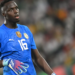 Édouard Mendy sous le maillot du Sénégal lors de sa carrière internationale.