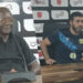Nouhoum Diané et Daouda Camara lors de la conférence d’avant-match du Horoya AC face à la JS Saoura.