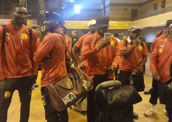 Le Syli National de Guinée de retour à Conakry avant le match contre le Kenya.