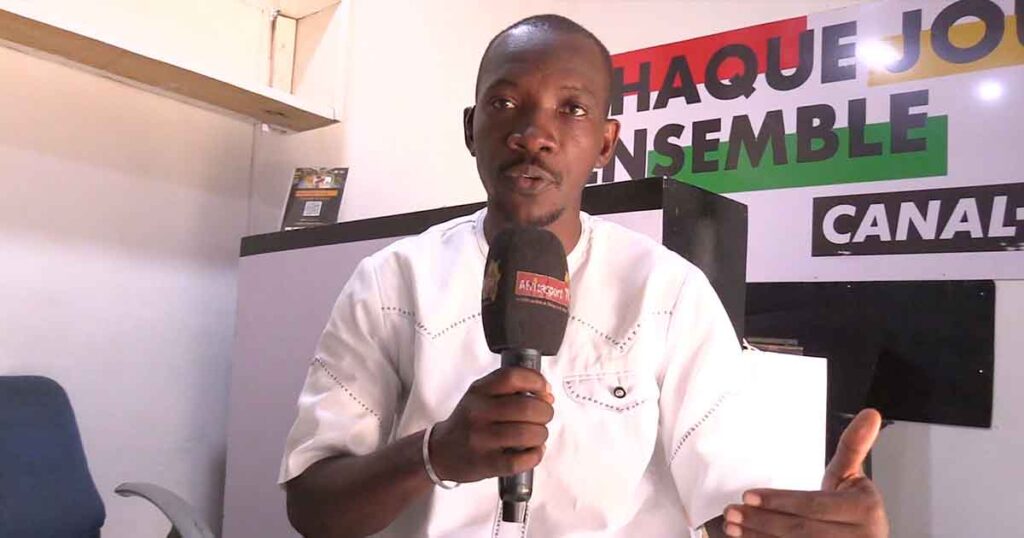 Abdoulaye Manet lors de l'interview qu'il a accordée à notre rédaction 