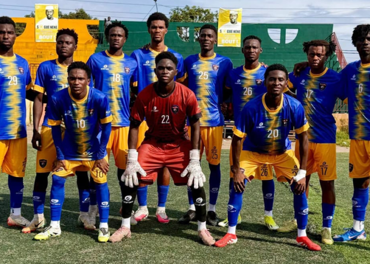 Alhassane Baldé et le Satellite FC célèbrent leur victoire contre Alu Star de Fria lors de la 5e journée de Ligue 2 guinéenne.