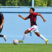 Thierno Barry sous les couleurs du FC Flamurtari lors de la Coupe d’Albanie.