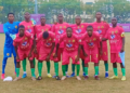 Alseny Cissé célèbre son triplé lors de la victoire de la Guinée face au Chili au Mondial scolaire U18 à Suzhou, en Chine.