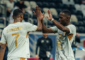 Sékou Oumar Yansané sous les couleurs d’Al Duhail lors de la Ligue des champions des clubs du Golfe.